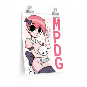 Mandy the MPDG Poster - Pink