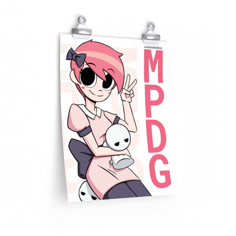 Mandy the MPDG Poster - Pink