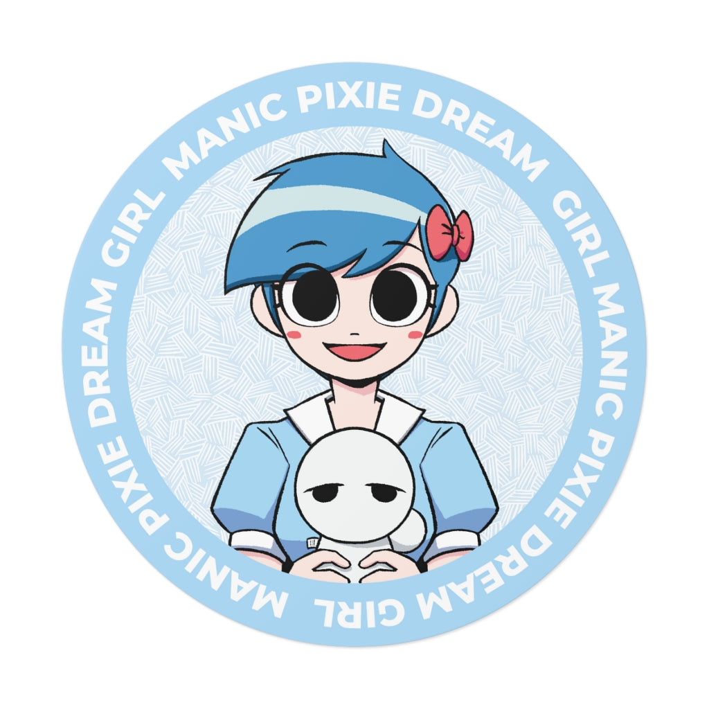 Mandy the MPDG Sticker - Blue