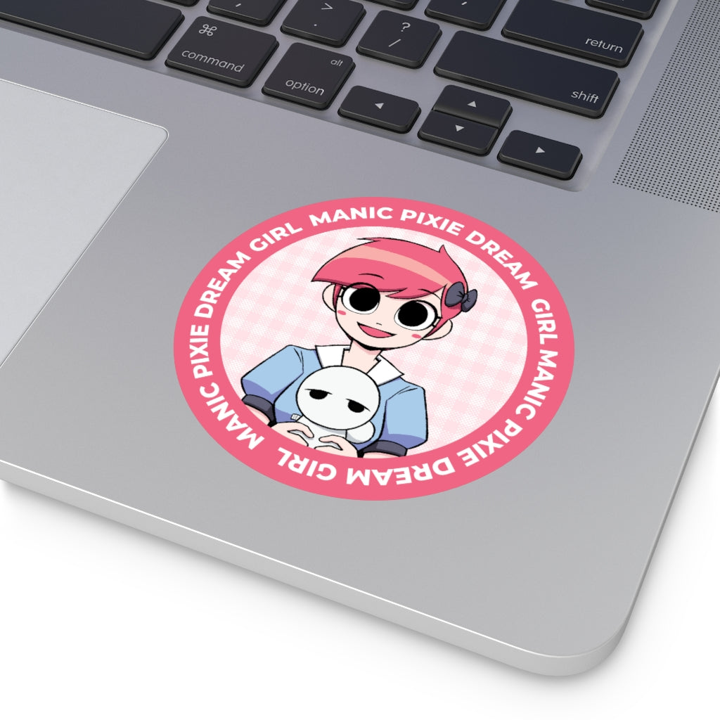 Mandy the MPDG Sticker - Pink & Blue – uricksaladbar