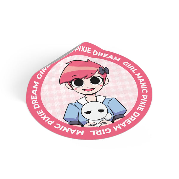 Mandy the MPDG Sticker - Pink & Blue