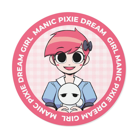 Mandy the MPDG Sticker - Pink & Blue